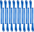 16 Pack 1"X18" Soft Loop Motorcycle Tie down Straps 3600Lbs Load Capacity Tie-Down Loops for Secure Trailering of Bikes, ATV, Lawn Equipment, Blue